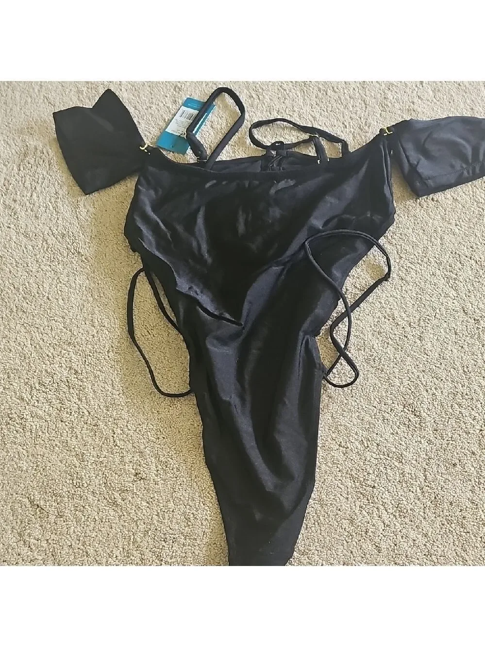 Black Women's One Piece Swimsuit